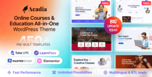 Education WordPress Theme Acadia