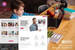 Cypress Online Learning Courses Elementor Template Kit