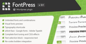 FontPress – WordPress Font Manager