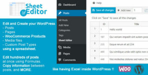 WP Sheet Editor Pro Premium