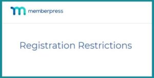 Memberpress Registration Restrictions 1