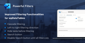 Main Banner For Powerful Filters For WpDataTables V2