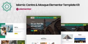 Qubsh Islamic Centre Mosque Elementor Template Kit Gpltop