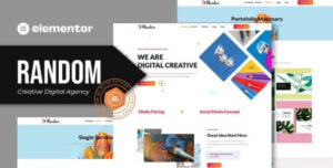 Random Creative Digital Agency Elementor Template Kit Gpltop
