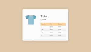Tiered Pricing Table Illustration