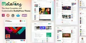 MetaFans Community Social Network BuddyPress Theme