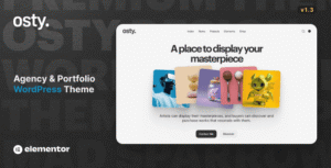 Osty 1 3 Creative Agency And Portfolio Theme