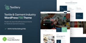 Textilery Theme Preview. Large Preview