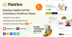 1 Nutrico Wordpress Theme. Large Preview