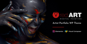 Red Art Wordpress Preview. Large Preview