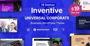 Inventive 1 2 Multi Purpose Business Wordpress Theme
