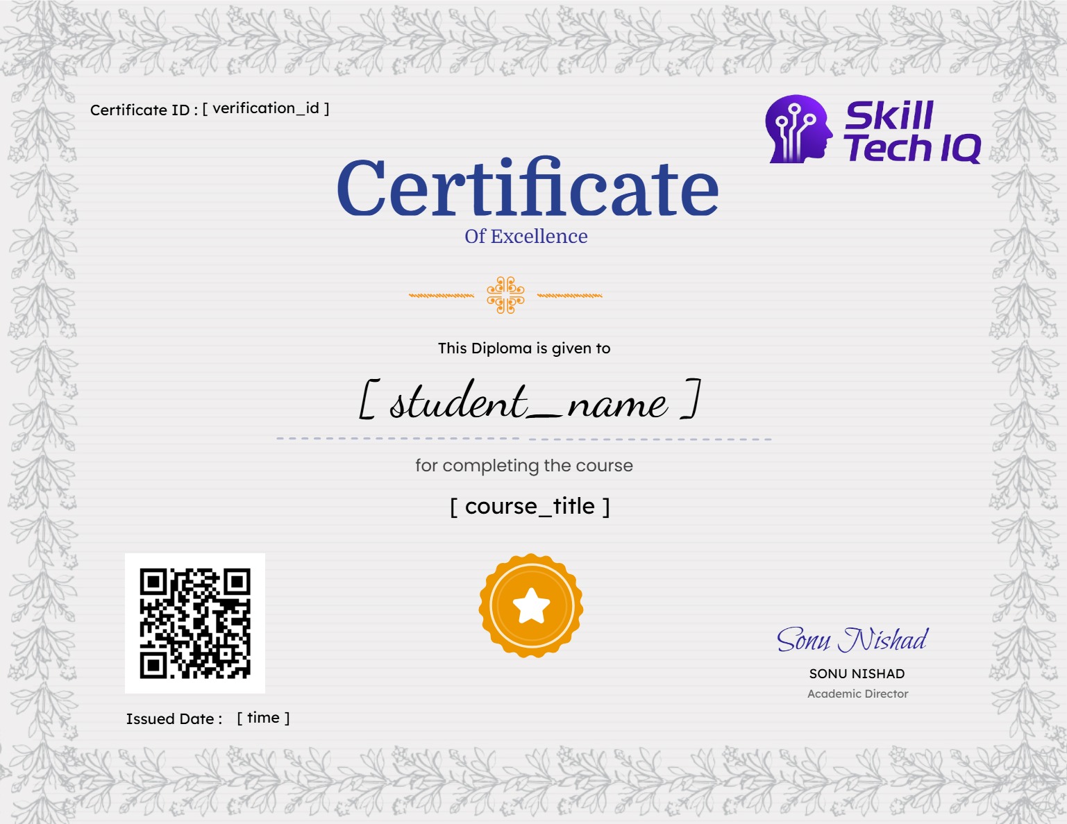 Certificate of Completion